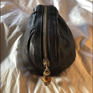 Gucci leather cosmetic bag